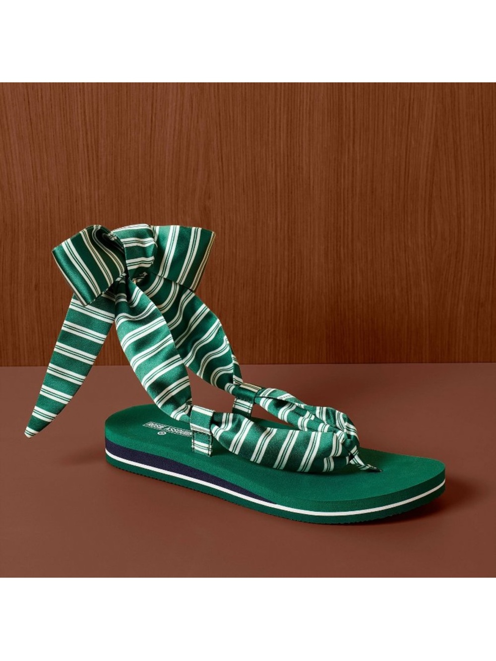 Rosie Assoulin x Target Striped Wrap Sandal Size 8